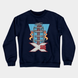 X2 Roller Coaster Crewneck Sweatshirt